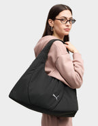 Puma Large Her Prism Bag in black, front view