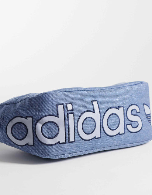 adidas Originals cross body bag in light denim