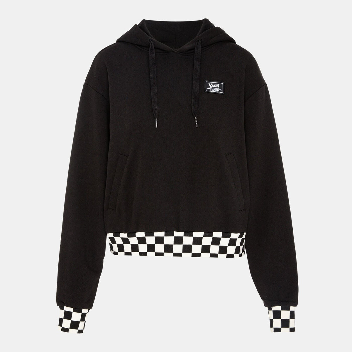 Vans Women's Boom Boom Check Crop Hoodie