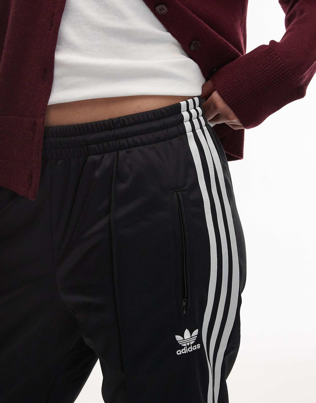 adidas Originals Firebird track pants in black