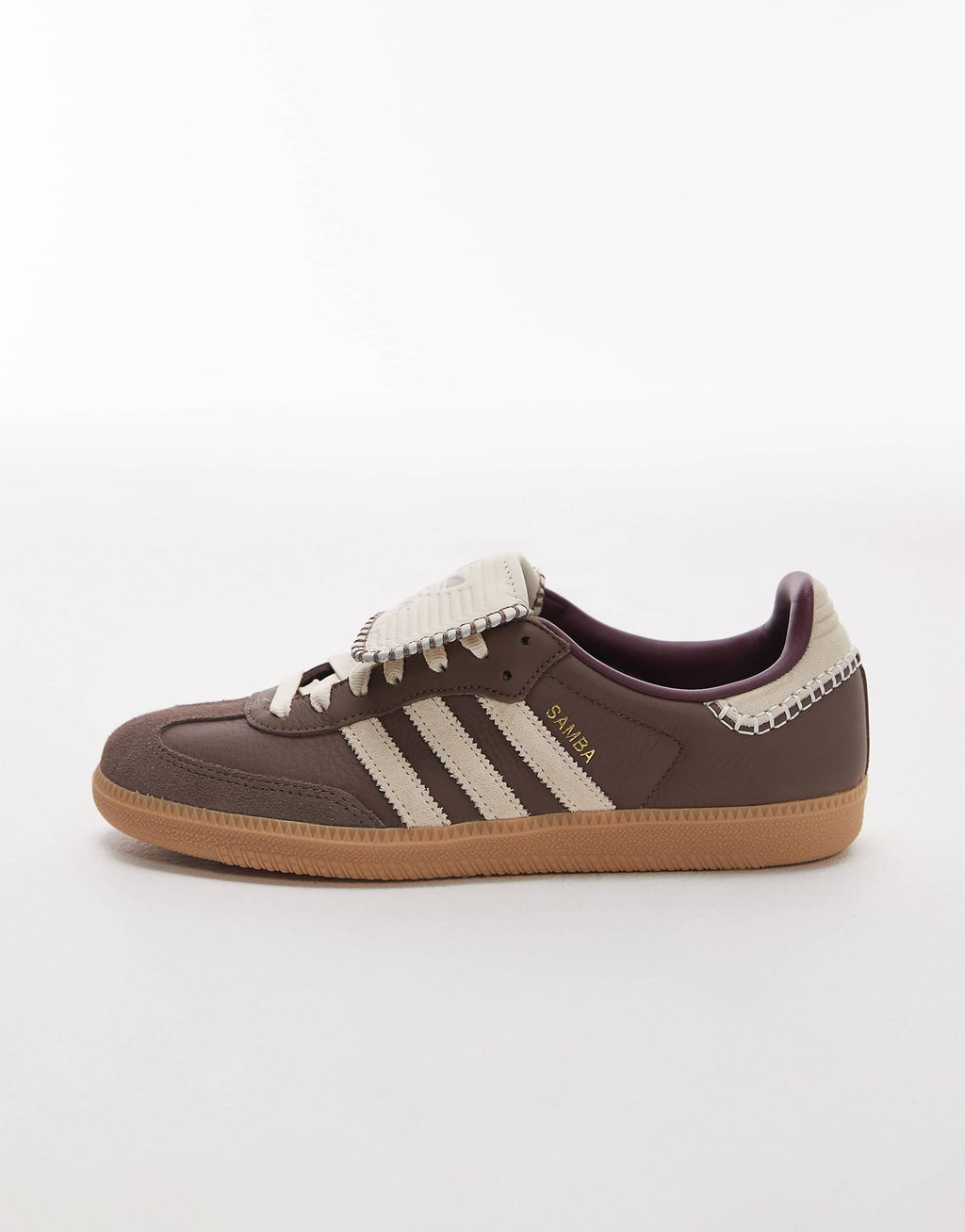 adidas Originals Samba LT trainers with crochet detailing in brown