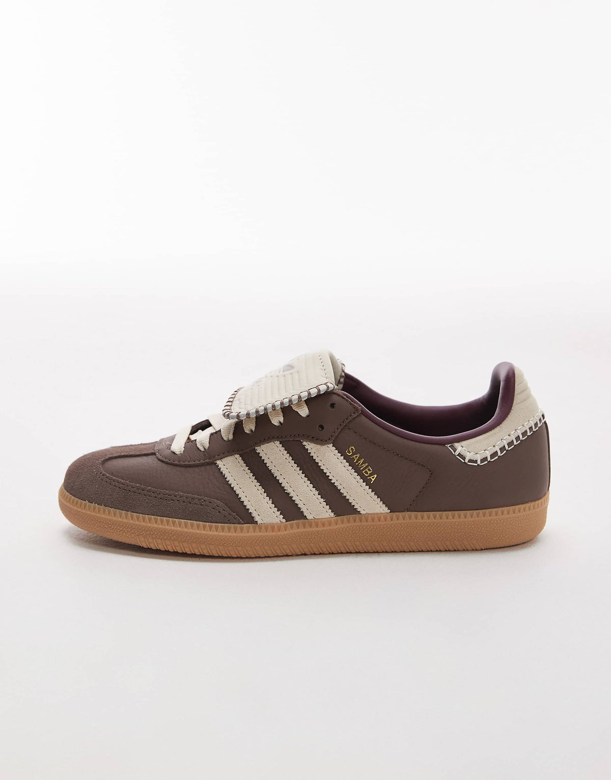 adidas Originals Samba LT trainers with crochet detailing in brown
