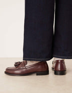 Walk London Rhea tassel loafer in cherry, additional view