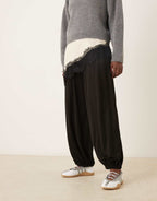 adidas Originals Taekwondo Mei ballet flats in white and silver with gum sole, sole view