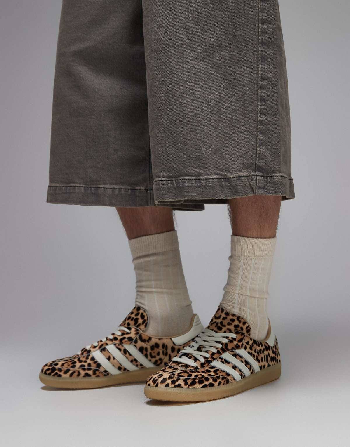 adidas Originals Samba OG trainers in leopard print, view 3