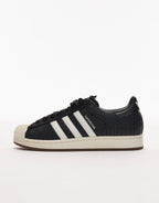 adidas Originals Superstar II trainers in black croc print