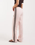 adidas Originals Firebird classic track pants in pink and brown
