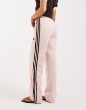 adidas Originals Firebird classic track pants in pink and brown