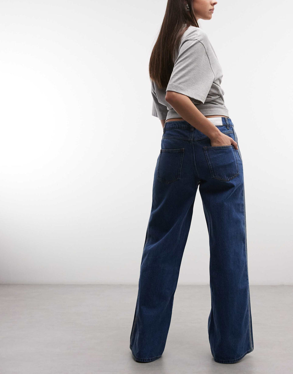 adidas Originals Firebird denim track pants in vintage blue