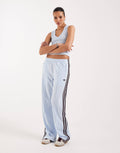 adidas Originals Firebird classic track pants in blue and maroon