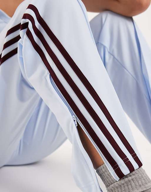 adidas Originals Firebird classic track pants in blue and maroon