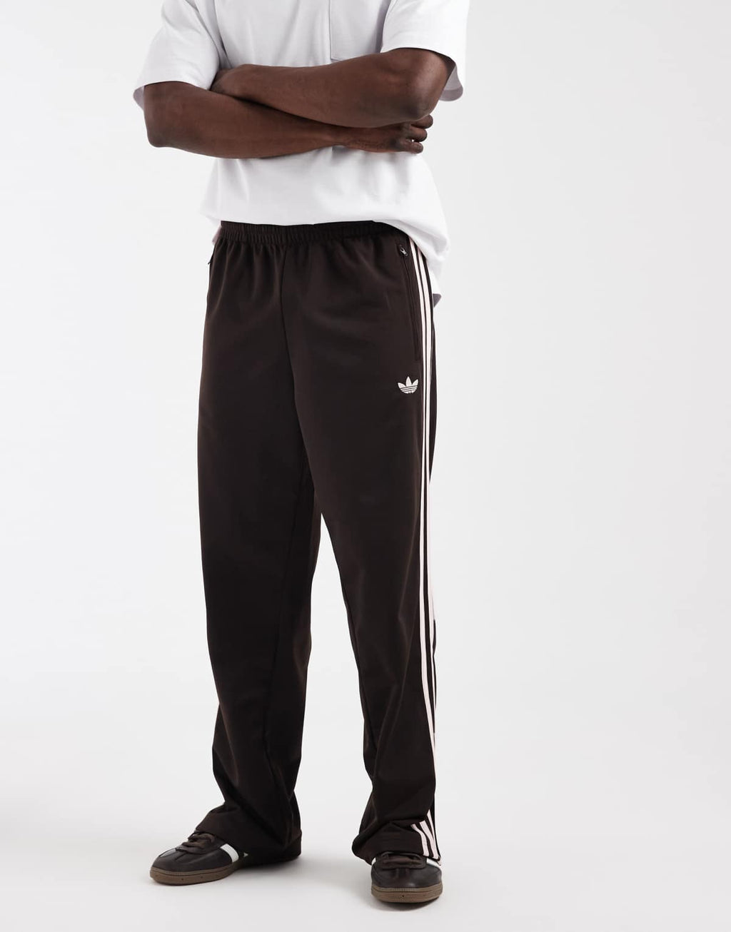 adidas Originals Firebird track pants in coffee brown, alternate view