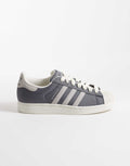 adidas Originals Superstar II trainers in grey and white, front view