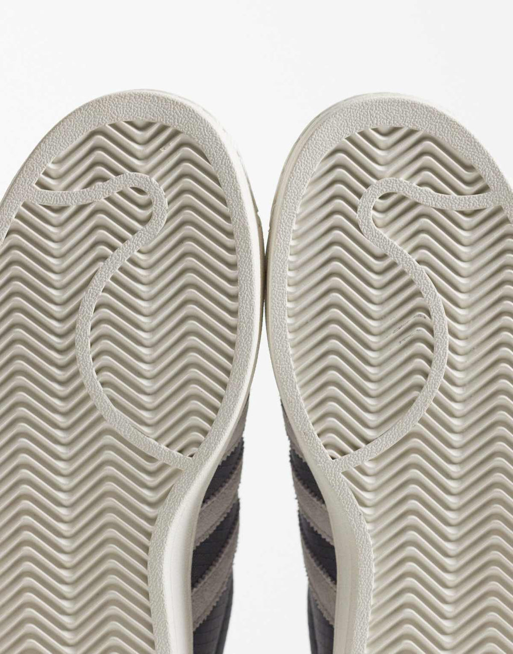 adidas Originals Superstar II trainers in grey and white, sole view