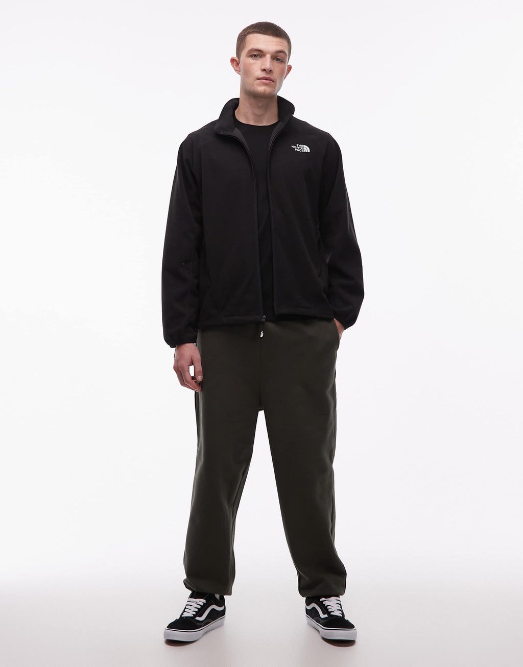 The North Face Oxara full zip fleece in black