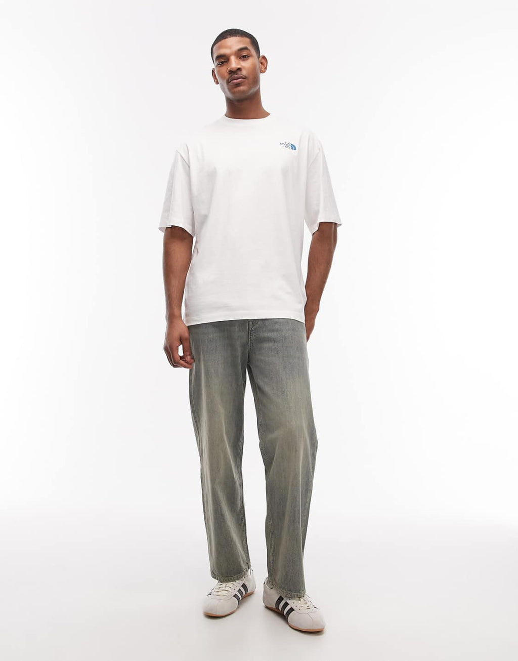 The North Face Flower backprint t-shirt in white.