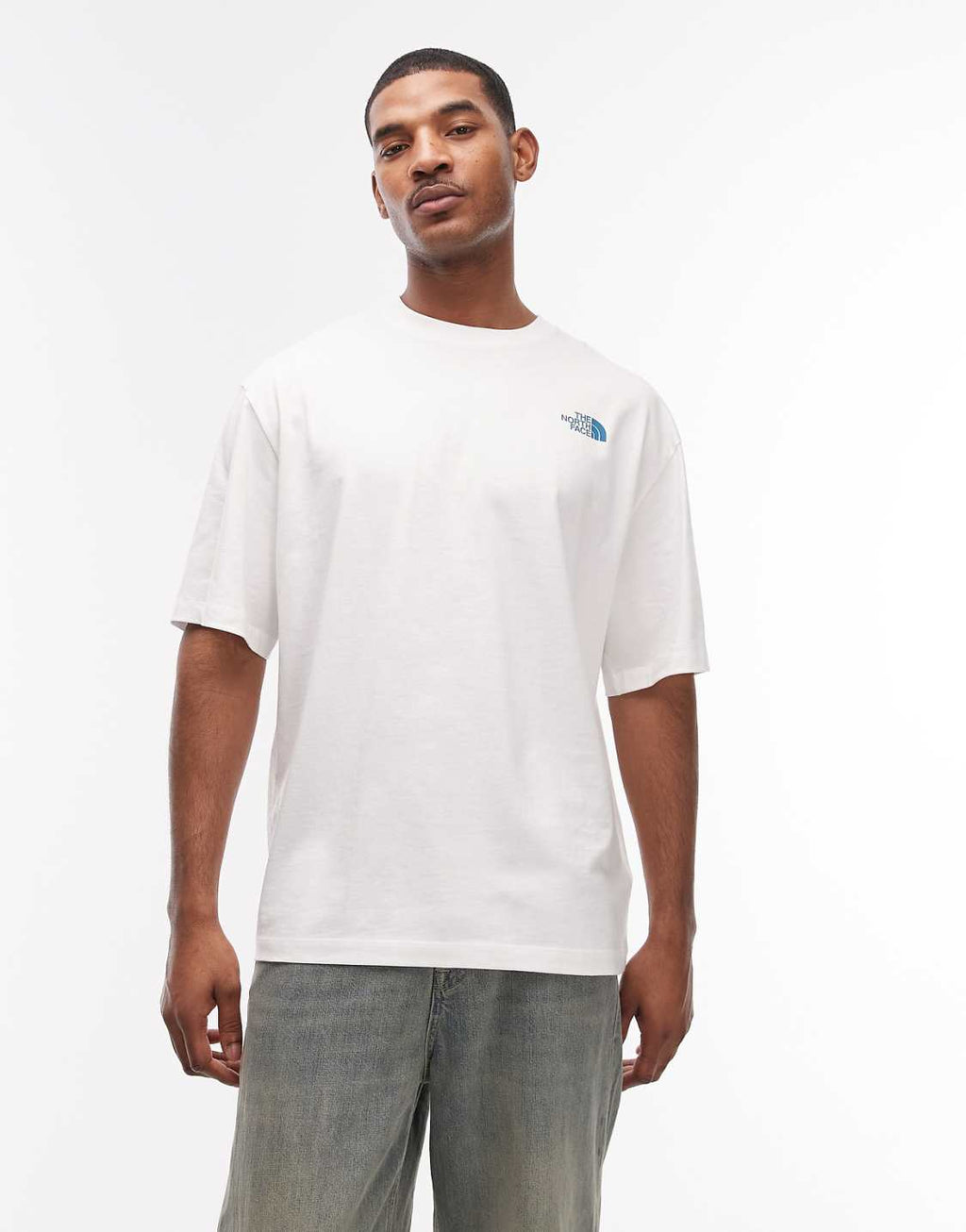 The North Face Flower backprint t-shirt in white.