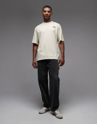 The North Face Food Fun backprint t-shirt in beige.