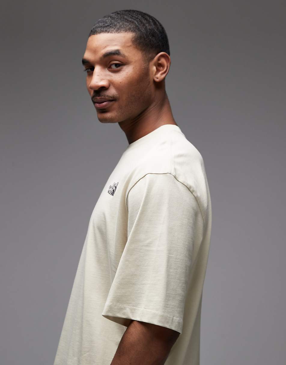 The North Face Food Fun backprint t-shirt in beige.