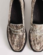 Pompeii Vega pony hair loafers in natural, additional view