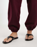 adidas Originals essential joggers in maroon, alternate view