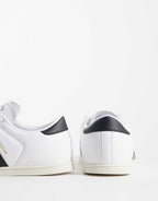 adidas Originals Superstar II lo pro trainers in white and black, top view