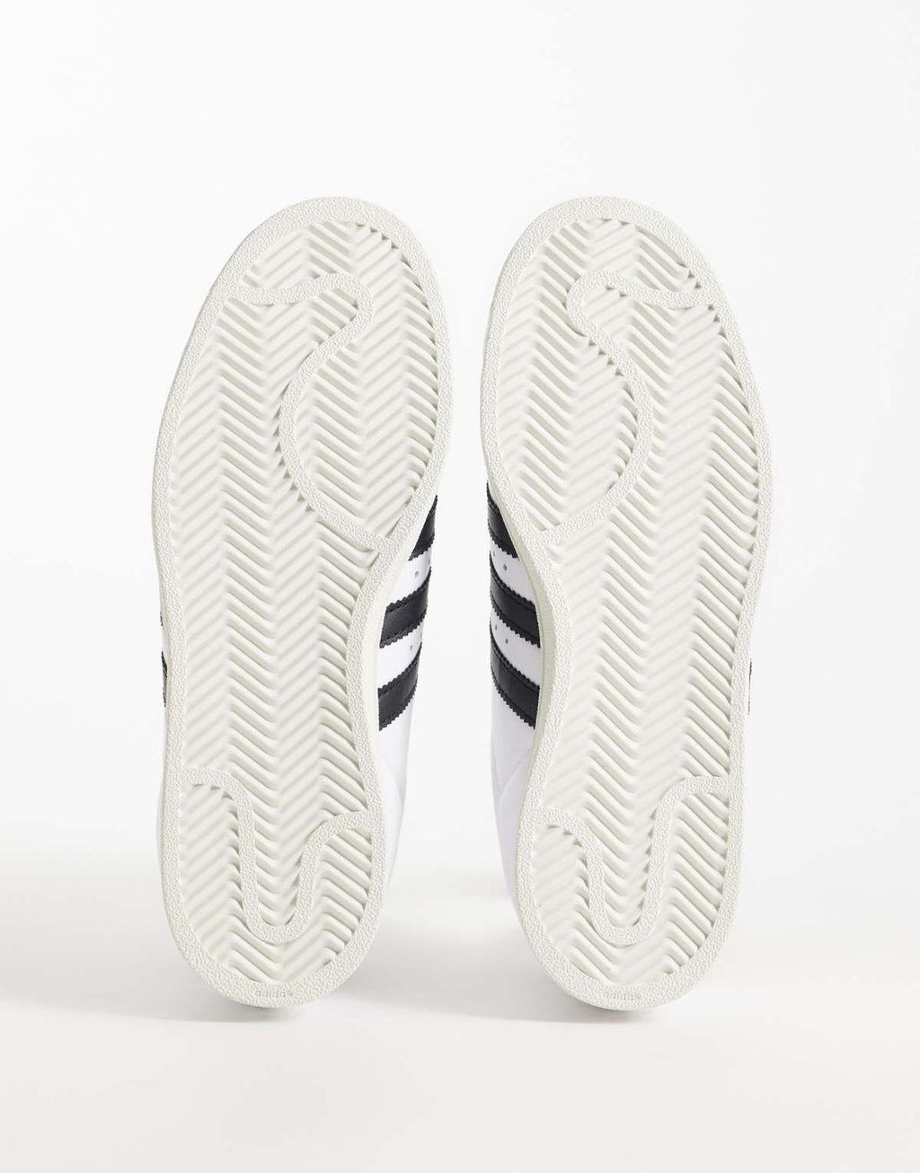 adidas Originals Superstar II lo pro trainers in white and black, sole view