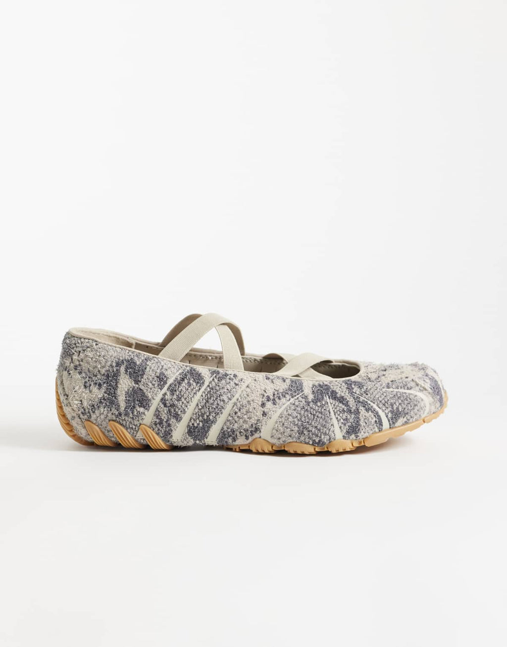 adidas Originals Ghostsprint ballet flat in snake print, side view