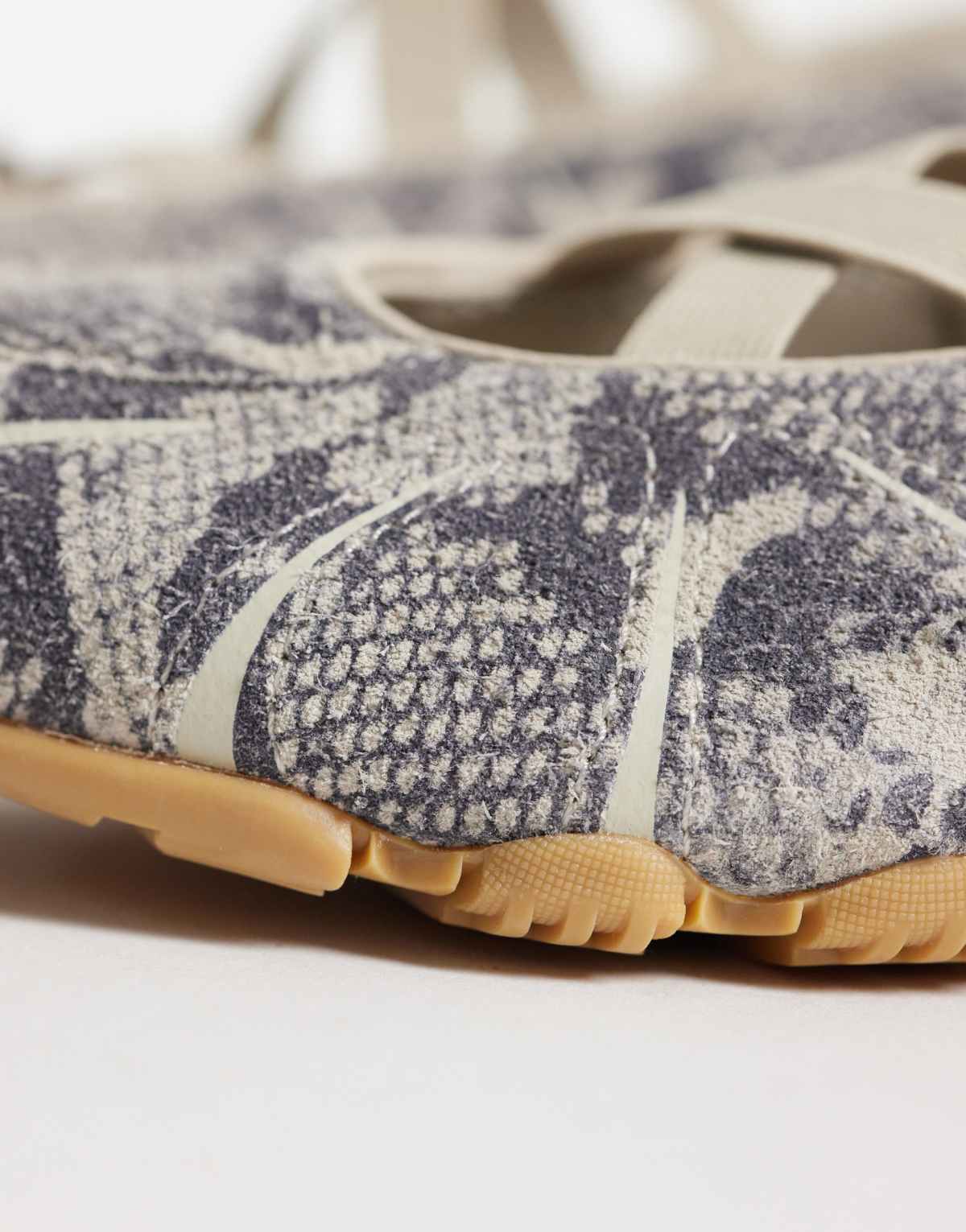 adidas Originals Ghostsprint ballet flat in snake print, front view