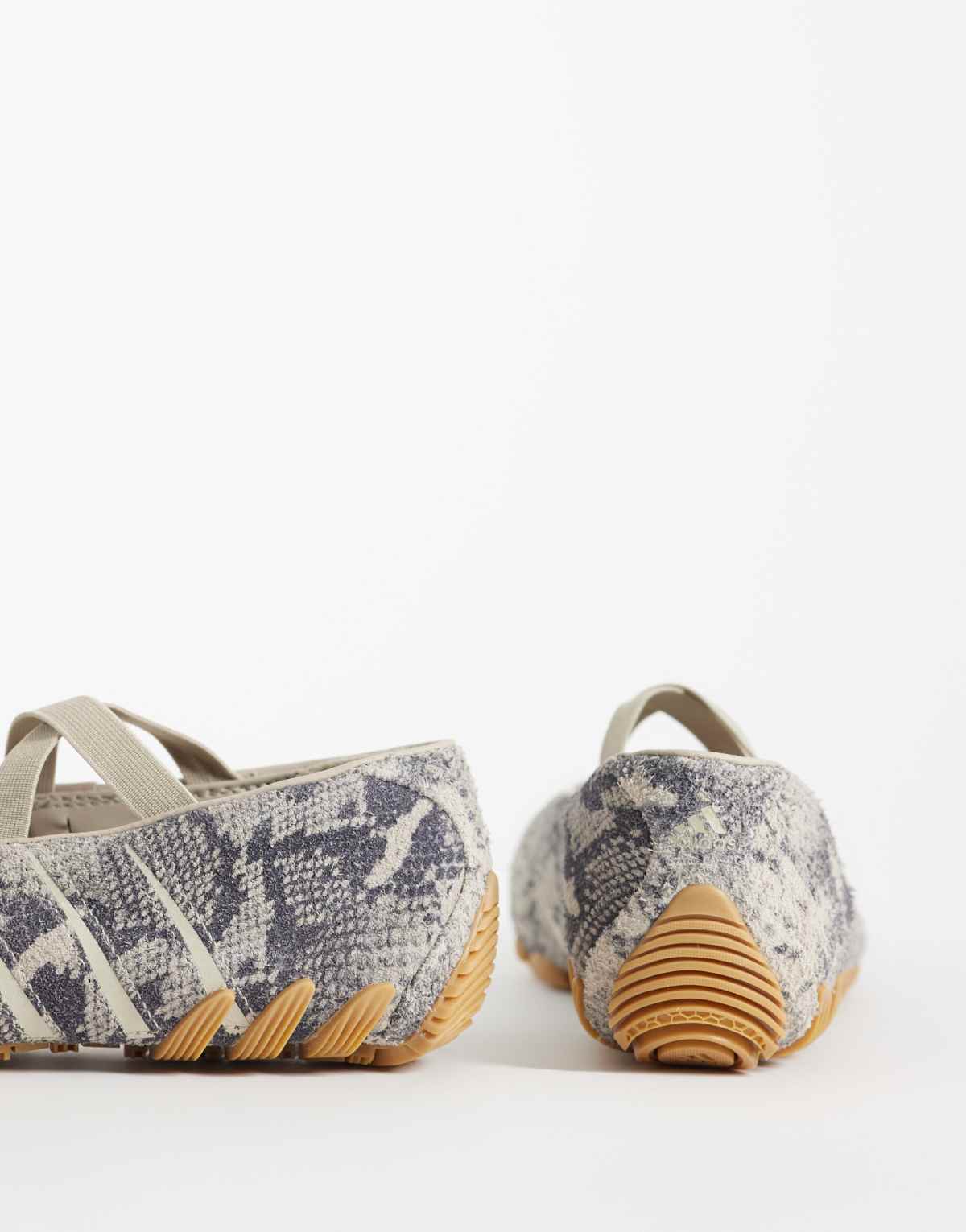 adidas Originals Ghostsprint ballet flat in snake print, back view