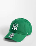 47 Brand NY Yankees Clean Up cap in mid green, front view