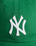 47 Brand NY Yankees Clean Up cap in mid green, side view