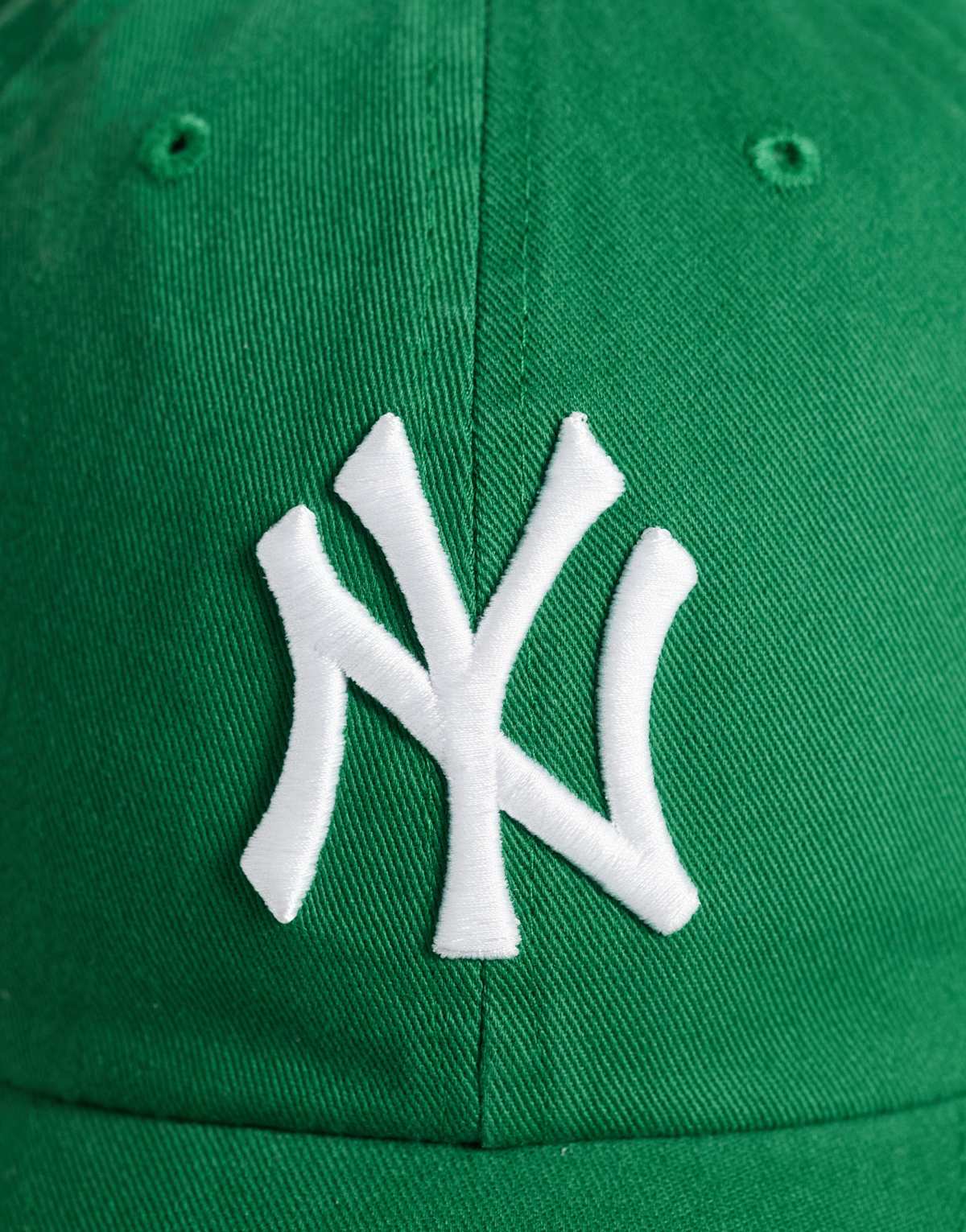 47 Brand NY Yankees Clean Up cap in mid green, side view