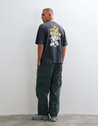 The North Face Flower Power oversized t-shirt in grey, alternate view
