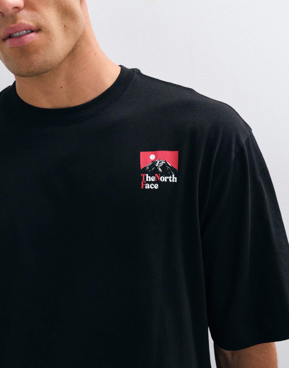 The North Face The Right Side oversized t-shirt in black, alternate view