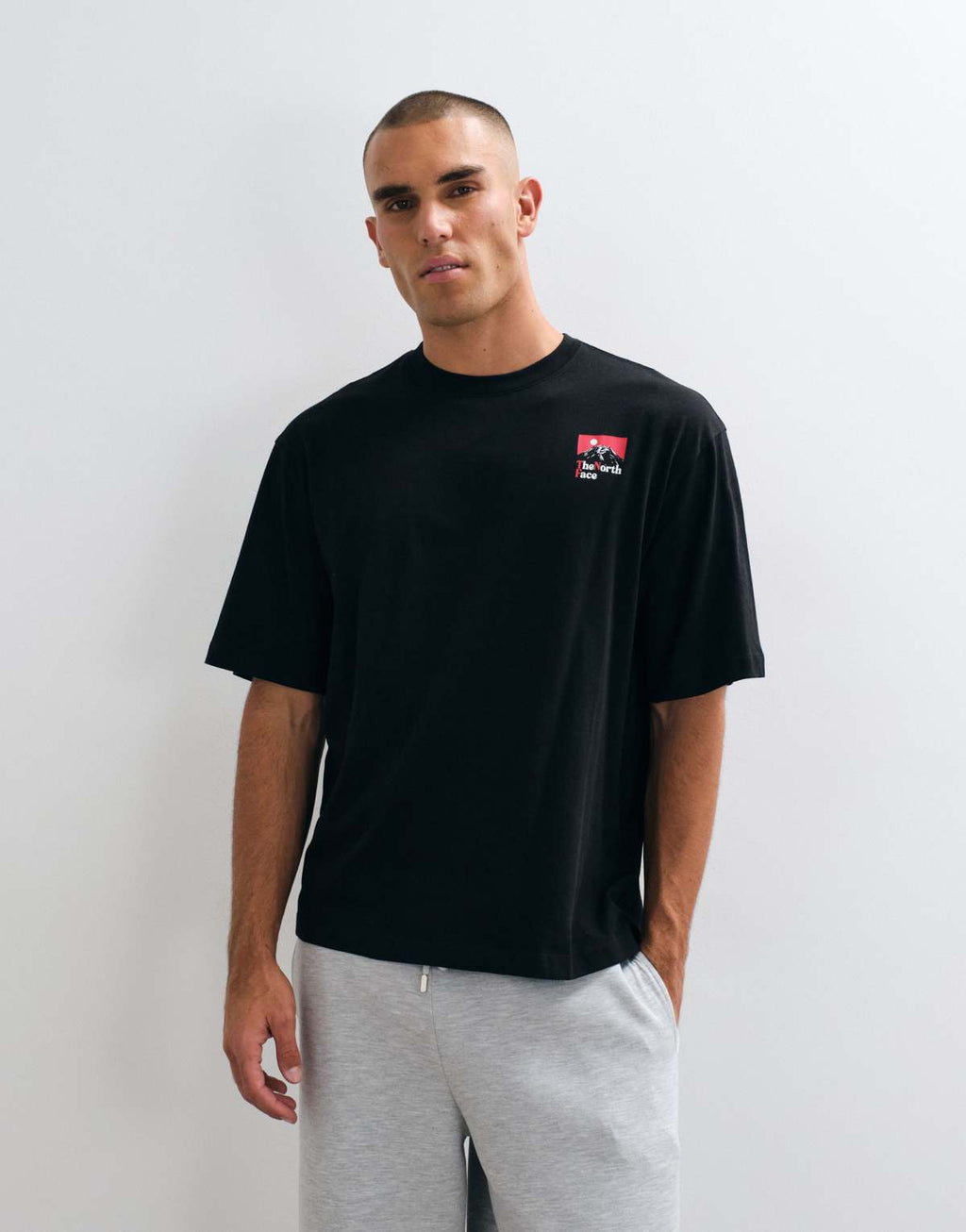 The North Face The Right Side oversized t-shirt in black, alternate view