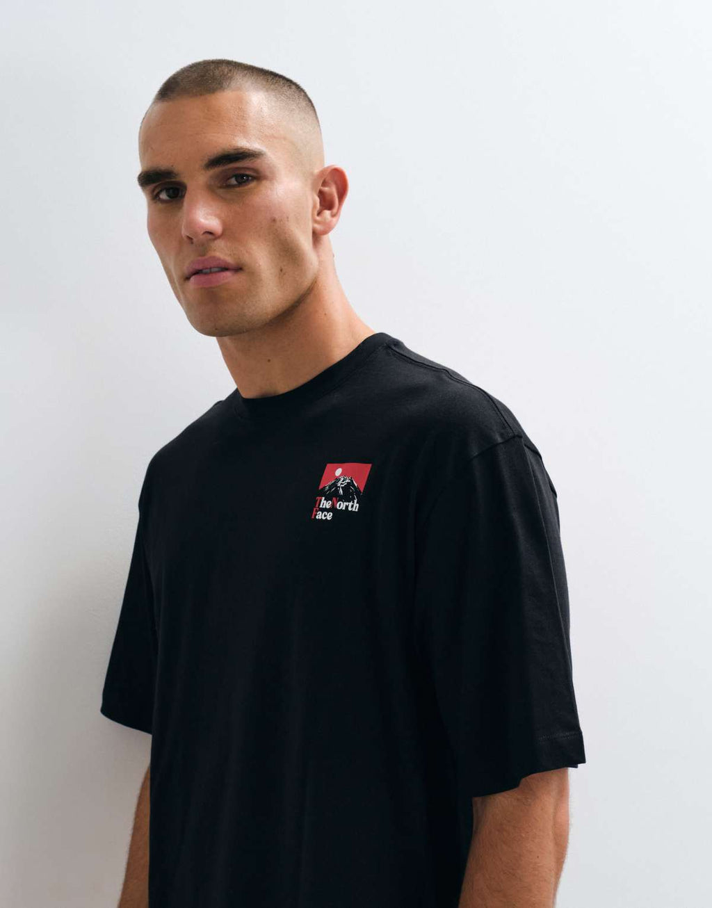 The North Face The Right Side oversized t-shirt in black, alternate view