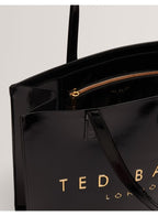 Ted Baker Crinkon large icon tote bag in black