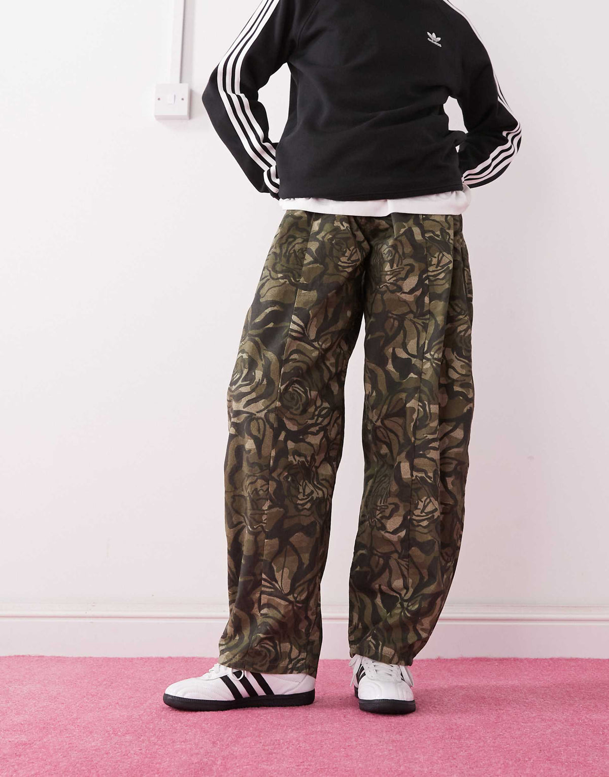 adidas Originals Samba LT patent leather trainers in white and black