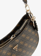 Guess Noelle Logo Zip Through Shoulder Bag