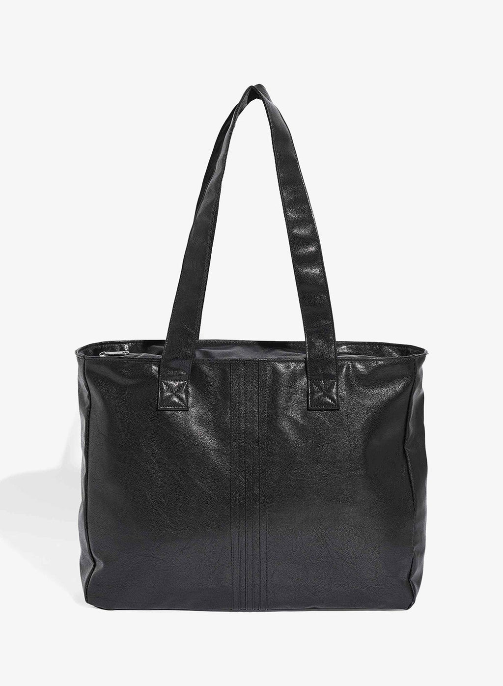 adidas Originals shopper metallic tote in black, view 2