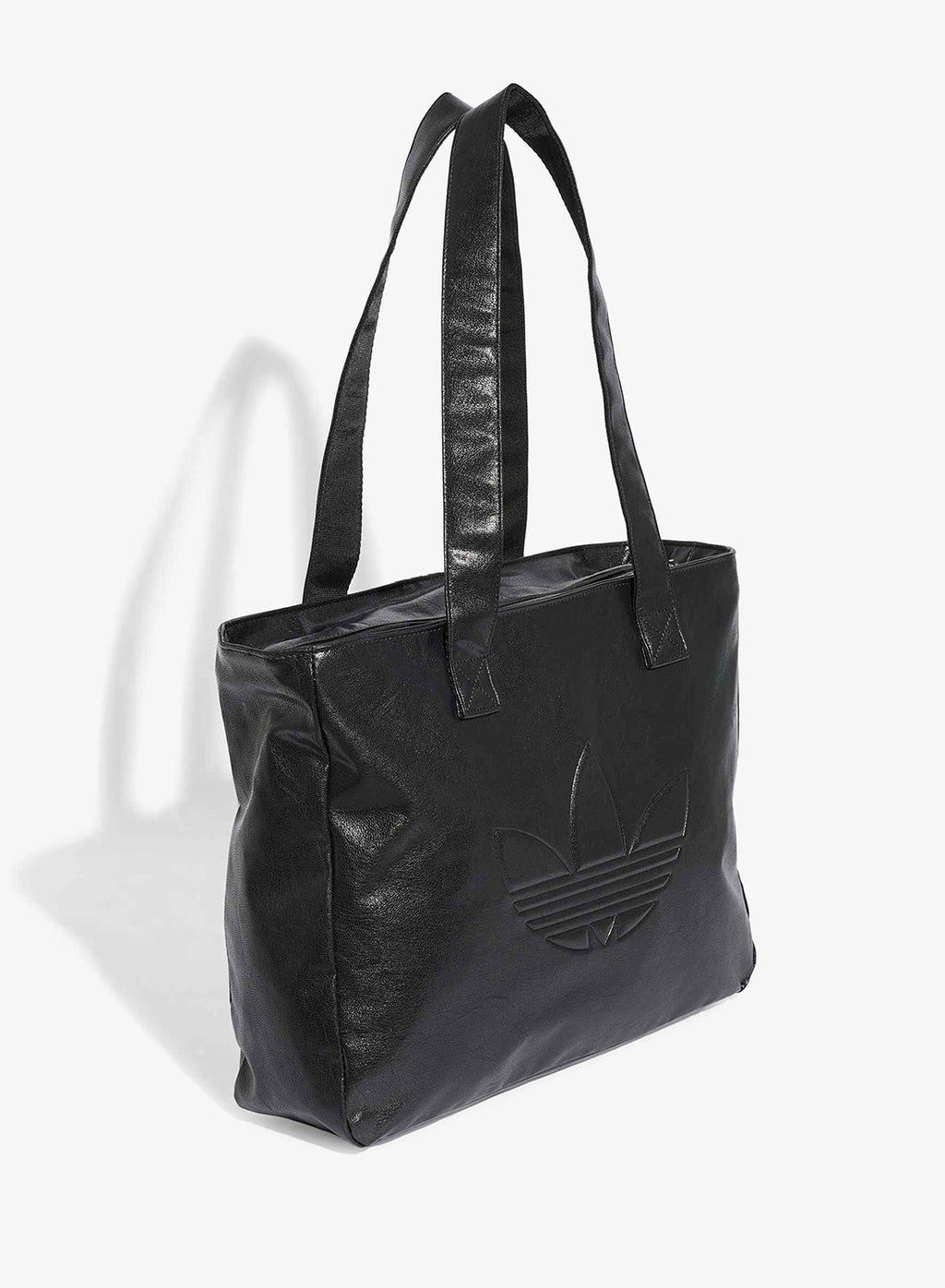 adidas Originals shopper metallic tote in black, view 3