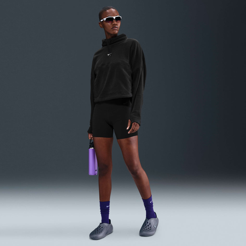 Nike One Women's Therma-FIT Top in black, alternate view