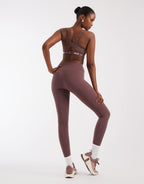 Nike One Training Dri-FIT seamless high waisted leggings in dark purple
