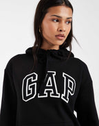 GAP oversized logo hoodie co-ord in black