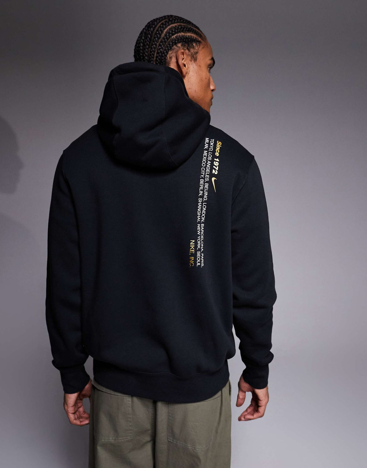 Nike Men's Sportswear Club Fleece Hoodie in Black