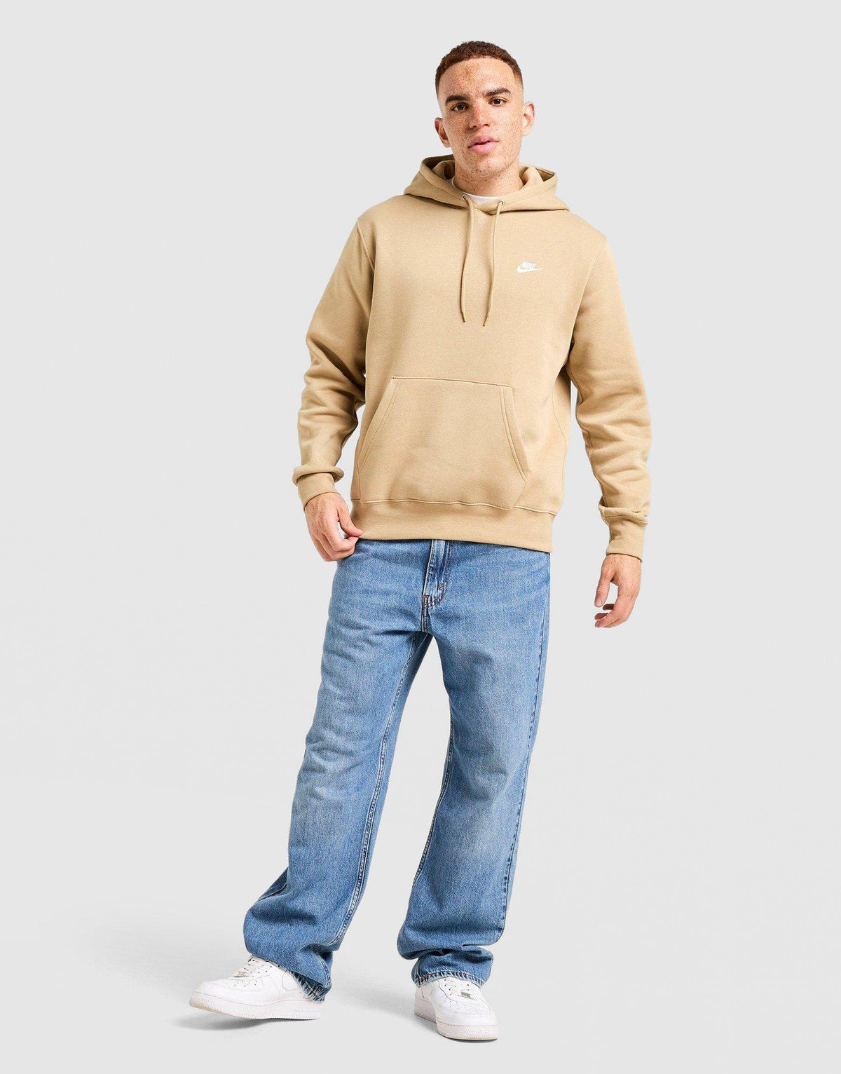 Nike Foundation Overhead Hoodie in Beige