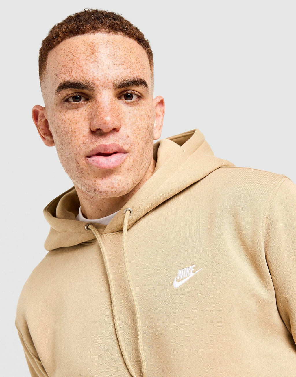 Nike Foundation Overhead Hoodie in Beige