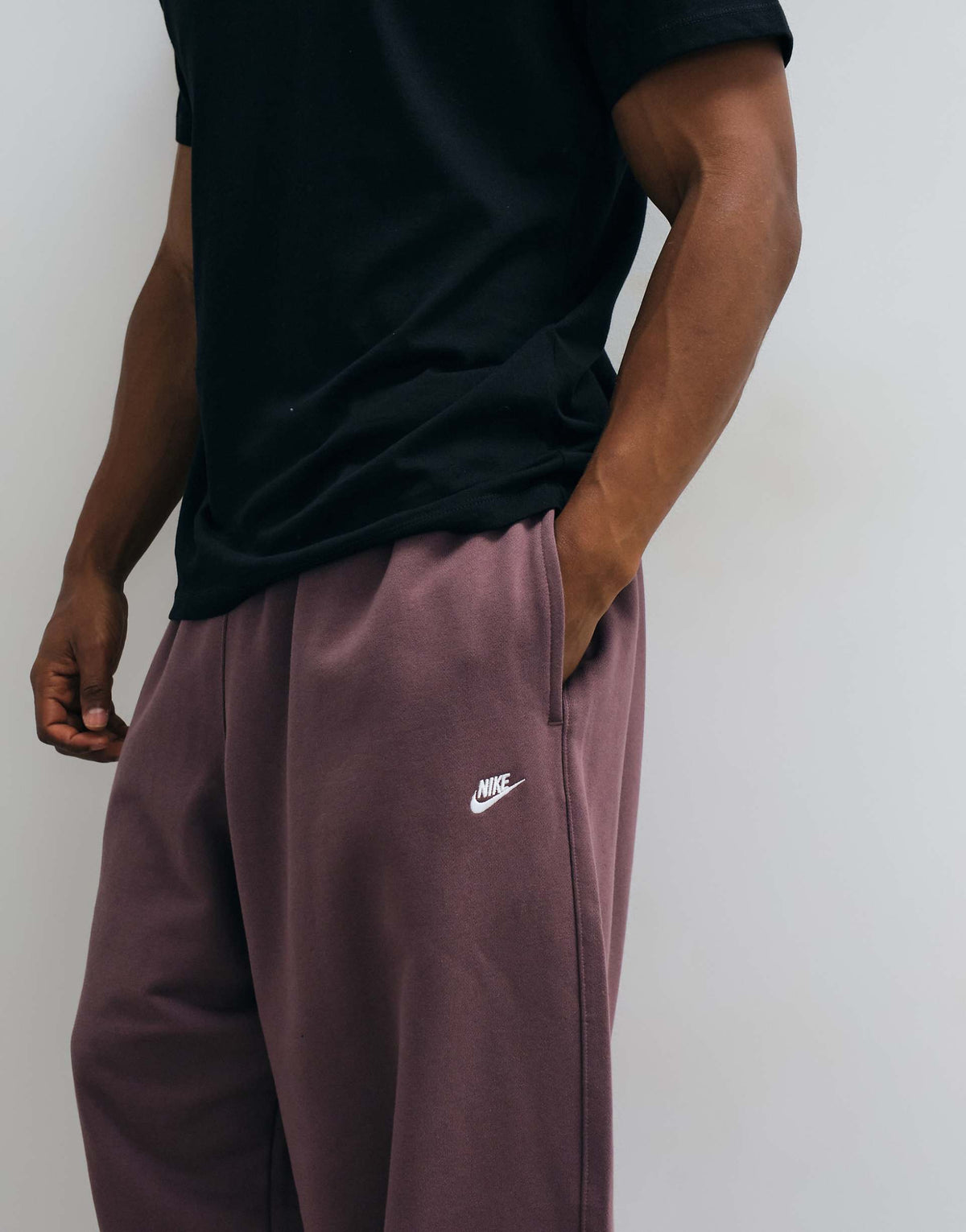 Nike Club French Terry oversized jogger in purple