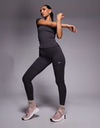 Nike One Training Dri-FIT seamless high waisted leggings in grey